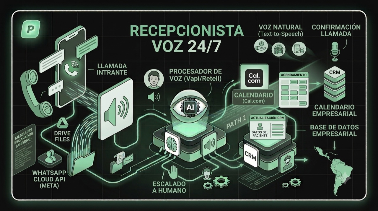 Agente de Voz con IA que Contesta Llamadas y Agenda Citas