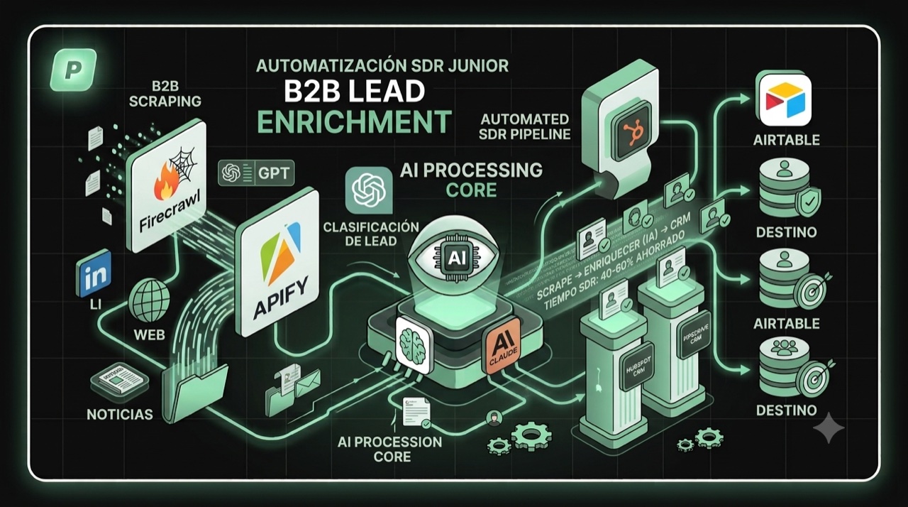 Scraper + IA para Enriquecer Leads B2B Automáticamente